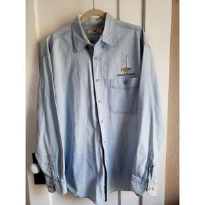 Vintage Authentic Apparel Lee classic blue 3 Denim Shirt‎ Men's Size L
